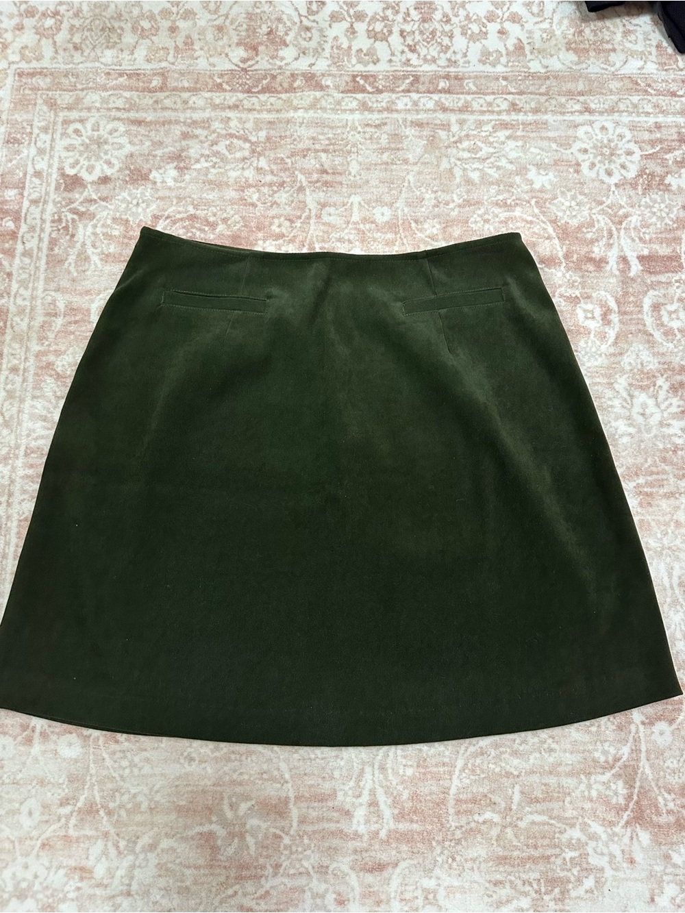 Vintage 🥝 Express Deep Green A-Line Skirt - Picture 8 of 8
